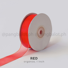 Load image into Gallery viewer, Ribbon: ORGANZA, Plain - 1 inch & 1.5 inch (PER YARD)