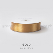 Load image into Gallery viewer, Ribbon: SATIN, double edge - 1 inch (PER YARD)