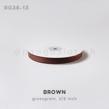 Load image into Gallery viewer, Ribbon: GROSSGRAIN, Plain - 3/8 inch (PER YARD)