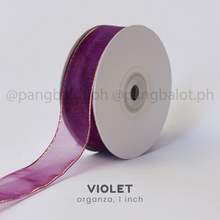 Load image into Gallery viewer, Ribbon: ORGANZA, Plain - 1 inch & 1.5 inch (PER YARD)