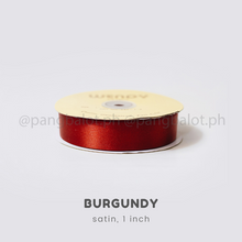 Load image into Gallery viewer, Ribbon: SATIN, double edge - 1 inch (PER YARD)