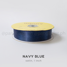 Load image into Gallery viewer, Ribbon: SATIN, double edge - 1 inch (PER YARD)