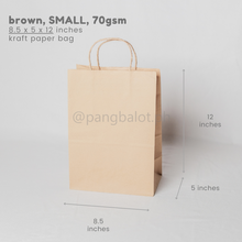 Load image into Gallery viewer, Kraft Paper Bag (brown & white)