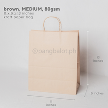 Load image into Gallery viewer, Kraft Paper Bag (brown & white)