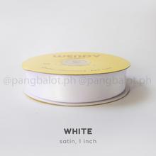 Load image into Gallery viewer, Ribbon: SATIN, double edge - 1 inch (PER YARD)
