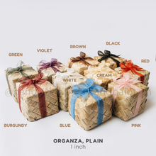 Load image into Gallery viewer, Ribbon: ORGANZA, Plain - 1 inch & 1.5 inch (PER YARD)