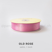 Load image into Gallery viewer, Ribbon: SATIN, double edge - 1 inch (PER YARD)