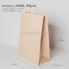 Load image into Gallery viewer, Kraft Paper Bag (brown & white)