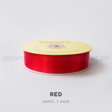Load image into Gallery viewer, Ribbon: SATIN, double edge - 1 inch (PER YARD)