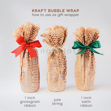 Load image into Gallery viewer, Kraft Bubble Wrap (50cm width) - 1m & 3m (folded)