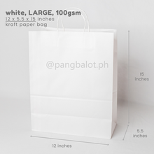 Load image into Gallery viewer, Kraft Paper Bag (brown &amp; white)
