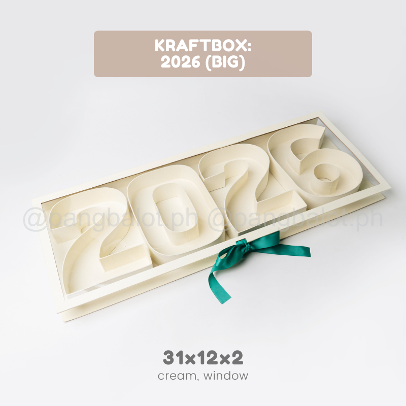 Kraftbox: LETTERS in FLIPTOP BOX (𝗕𝗜𝗚)