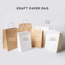 Load image into Gallery viewer, Kraft Paper Bag (brown &amp; white)
