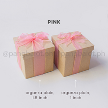 Load image into Gallery viewer, Ribbon: ORGANZA, Plain - 1 inch &amp; 1.5 inch (PER ROLL)
