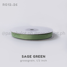 Load image into Gallery viewer, Ribbon: GROSSGRAIN, Plain - 1/2 inch (PER YARD)
