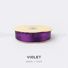 Load image into Gallery viewer, Ribbon: SATIN, double edge - 1 inch (PER YARD)
