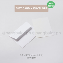 Load image into Gallery viewer, Gift Card w Envelope, 250gsm (10 PCS)
