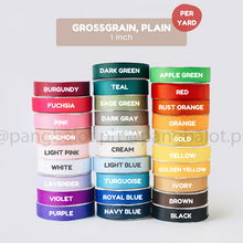 Load image into Gallery viewer, Ribbon: GROSSGRAIN, Plain - 1 inch (PER YARD)
