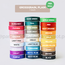 Load image into Gallery viewer, Ribbon: GROSSGRAIN, Plain - 1 inch (PER ROLL)
