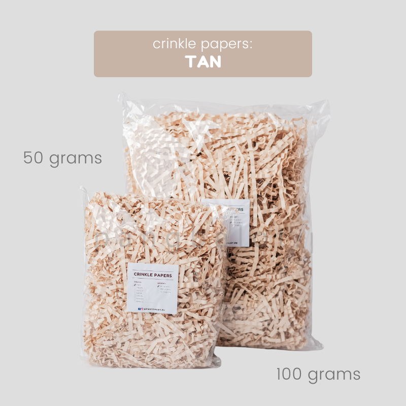 Crinkle Papers - TAN