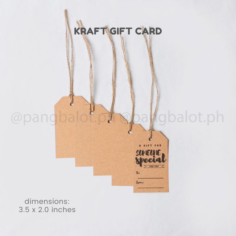 Gift Card (kraft), 300gsm