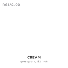 Load image into Gallery viewer, Ribbon: GROSSGRAIN, Plain - 1/2 inch (PER YARD)

