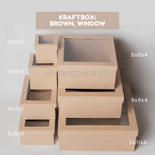 Load image into Gallery viewer, Kraftbox: BROWN (window)
