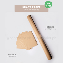 Load image into Gallery viewer, Kraft Paper (36x48 inches) - per 10pcs (rolled)

