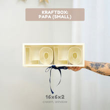 Load image into Gallery viewer, Kraftbox: LETTERS in FLIPTOP BOX (𝗦𝗠𝗔𝗟𝗟)
