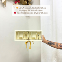 Load image into Gallery viewer, Kraftbox: LETTERS in FLIPTOP BOX (𝗦𝗠𝗔𝗟𝗟)
