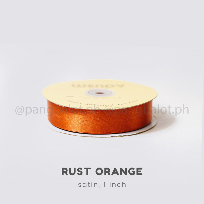 Ribbon: SATIN, double edge - 1 inch (PER ROLL)
