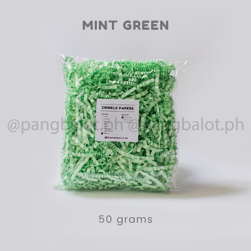 Crinkle Papers - MINT GREEN