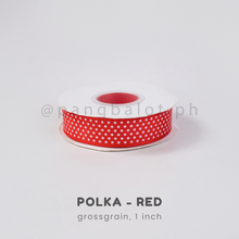 Load image into Gallery viewer, Ribbon: GROSSGRAIN, Polka - 1 inch
