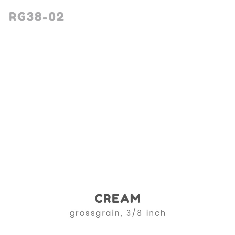Ribbon: GROSSGRAIN, Plain - 3/8 inch