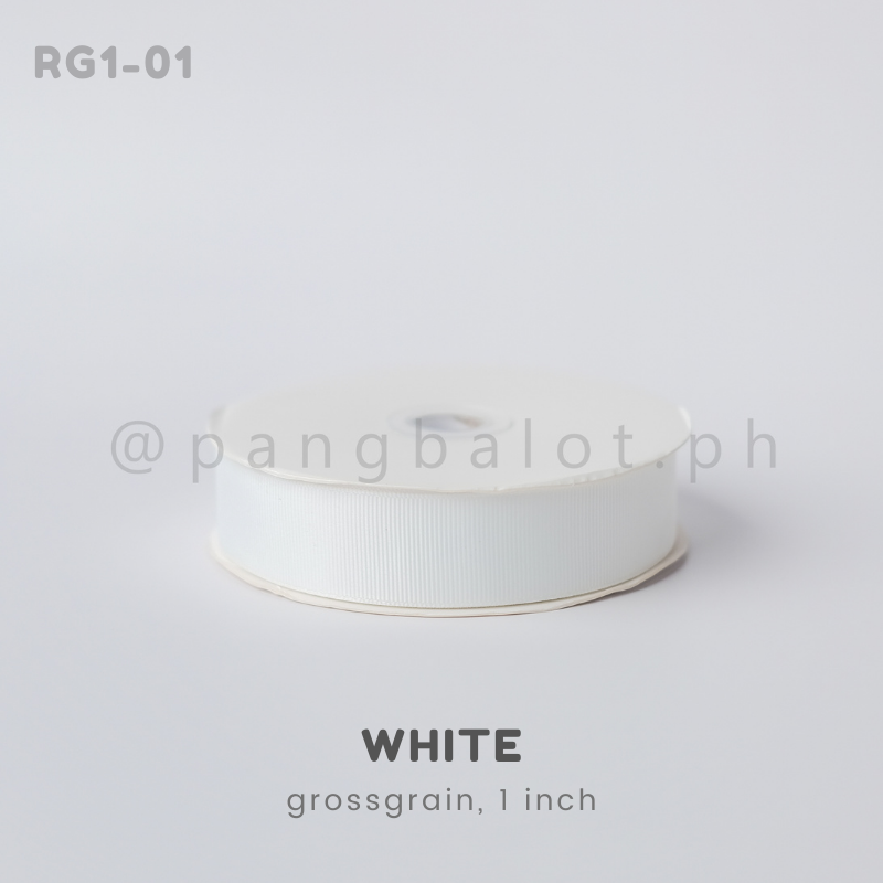 Ribbon: GROSSGRAIN, Plain - 1 inch