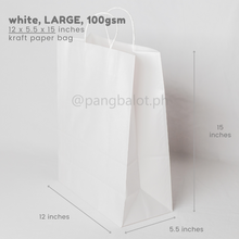 Load image into Gallery viewer, Kraft Paper Bag - WHITE

